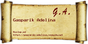 Gasparik Adelina névjegykártya